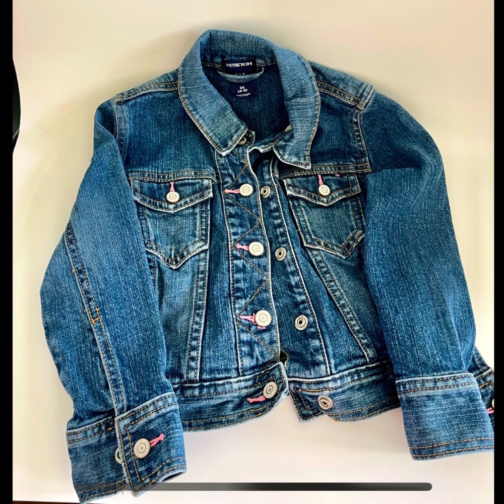 Gap Kids Denim Jean Jacket Medium Wash XS Size 4-5